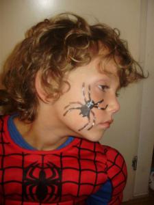 www.clownjuju.nl facepaint spider.jpg